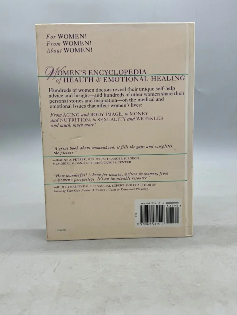 Women's Encyclopedia of Health & Emotional Healing by Denise Foley Eileen Nechas